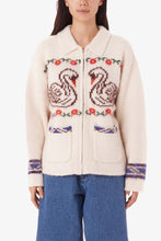 Load image into Gallery viewer, Two Swans Zip Cardigan