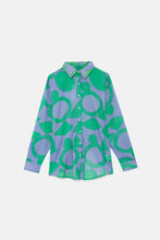 Load image into Gallery viewer, Block Print Emerald Button Down