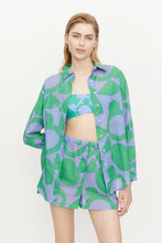 Load image into Gallery viewer, Block Print Emerald Button Down