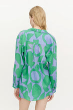 Load image into Gallery viewer, Block Print Emerald Button Down