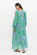 Load image into Gallery viewer, Block Print Emerald Dress