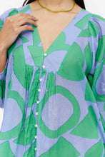Load image into Gallery viewer, Block Print Emerald Dress