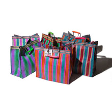 Load image into Gallery viewer, Recycled Stripe Bags by Puebco