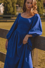 Load image into Gallery viewer, Maiden Linen Dress (up to 3x) in Cobalt