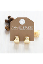 Load image into Gallery viewer, Hammered Vintage Style Hoops