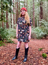 Load image into Gallery viewer, Nooworks Tee Dress in Tarot Garden
