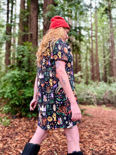 Load image into Gallery viewer, Nooworks Tee Dress in Tarot Garden