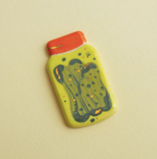 Pickle Jar Pin by Meghan Macwhirter