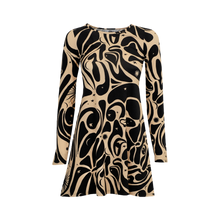 Load image into Gallery viewer, Age of Aquarius Long Sleeve Mini Dress