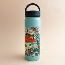 Load image into Gallery viewer, Blossom Village Water Bottle by Phoebe Wahl
