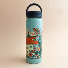 Load image into Gallery viewer, Blossom Village Water Bottle by Phoebe Wahl