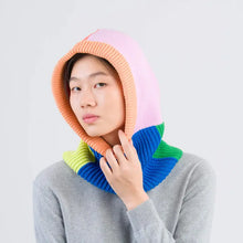Load image into Gallery viewer, Verloop Mismatch Knit Hood