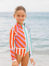 Load image into Gallery viewer, Kids Cannes Swim Long Sleeve One Piece UPF 50+