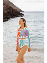 Load image into Gallery viewer, Giulia UPF 50+ Cannes Stripe Long Sleeve Top
