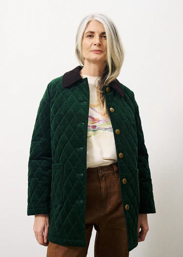 Quilted field coat sale
