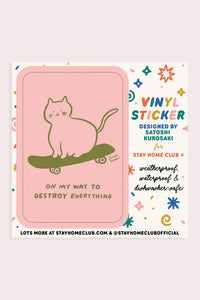 Sk8t Cat Sticker