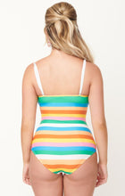 Load image into Gallery viewer, Sunset Stripe One-Piece (up to 3X)
