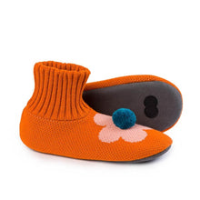 Load image into Gallery viewer, Flower Power Knit Sock Slippers: Scooby