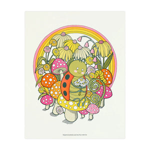 Lovely Ladybug Risograph Print by Lucky Horse Press