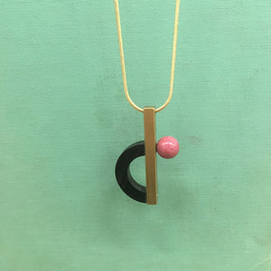 Pink Planet Necklace by SewaSong