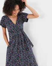 Load image into Gallery viewer, Confetti Jersey Wrap Dress