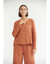 Load image into Gallery viewer, Copper Coin Linen Blouse
