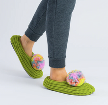 Load image into Gallery viewer, Marble Pom Pom Knit Slippers
