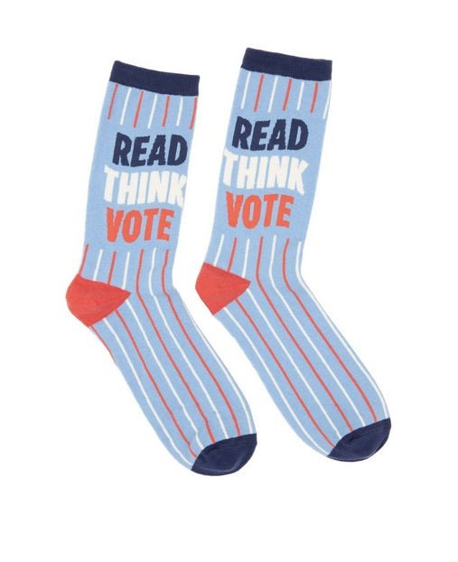 Read Think Vote Socks
