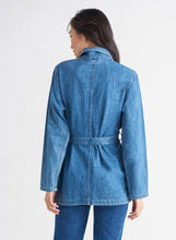 Load image into Gallery viewer, Belted Denim Jacket
