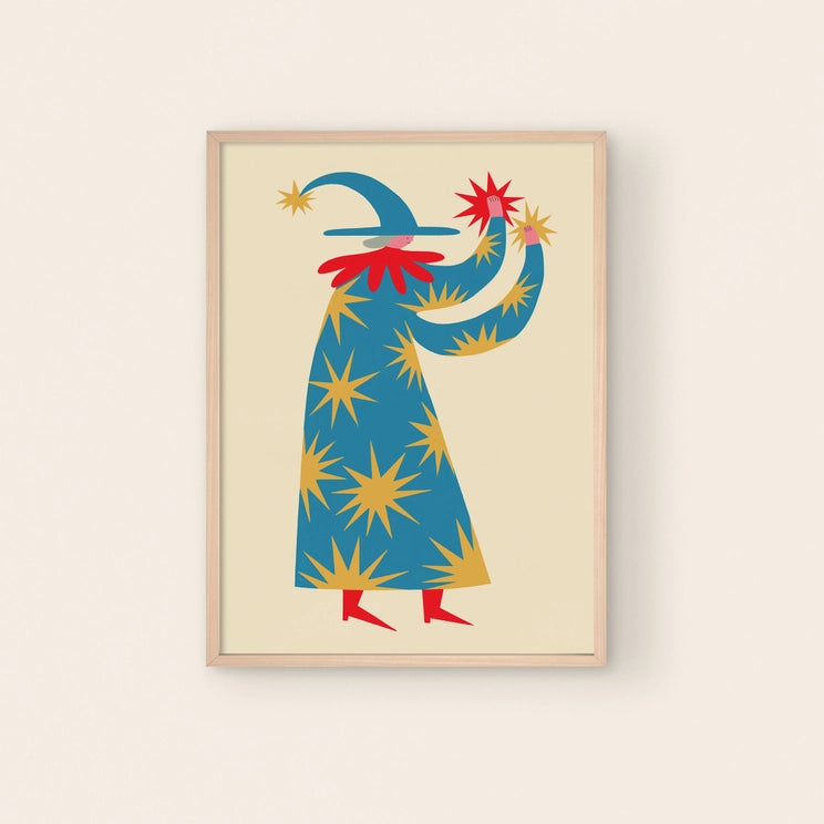 Magical Wizard Print – Girl on the Wing