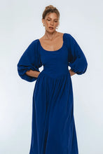 Load image into Gallery viewer, Maiden Linen Dress (up to 3x) in Cobalt
