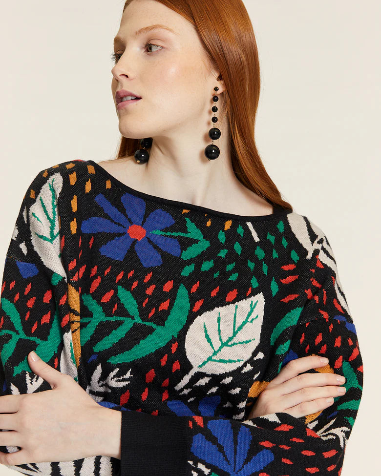 Night Garden Knit Sweater