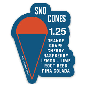 Sno Cones Sticker