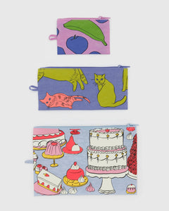 Baggu: Flat Pouch Set