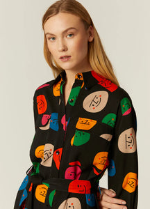 Many Faces Shirtdress