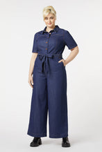 Load image into Gallery viewer, Throw On and Go Denim Jumpsuit
