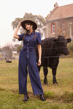 Load image into Gallery viewer, Throw On and Go Denim Jumpsuit
