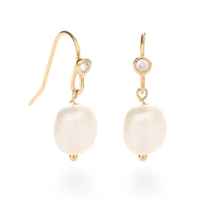 Natural pearl 2025 drop earrings