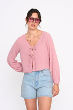 Load image into Gallery viewer, Rose Tie Blouse
