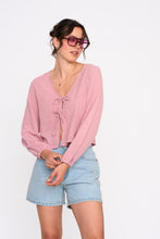 Load image into Gallery viewer, Rose Tie Blouse
