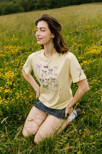 Bows Embroidered Tee