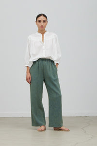 Malachite Wide-Leg Gauze Pant – Girl on the Wing