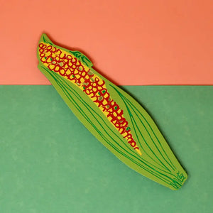 Corn on the Cob Leather Bookmark