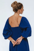 Load image into Gallery viewer, Maiden Linen Dress (up to 3x) in Cobalt
