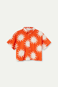 Sunburst Cropped Blouse