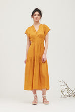 Load image into Gallery viewer, Tangerine Dream Satin Dress

