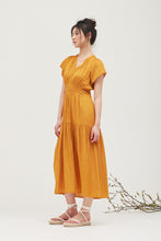 Load image into Gallery viewer, Tangerine Dream Satin Dress
