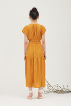 Load image into Gallery viewer, Tangerine Dream Satin Dress
