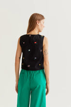 Load image into Gallery viewer, Night Garden Embroidered Tank
