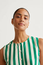 Load image into Gallery viewer, Grass Striped Sleeveless Top
